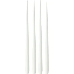 Taper Candle Lacquered 42 cm 4-pack, Ivory