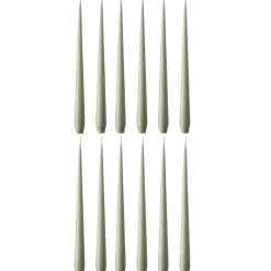 Taper Candles Matte 32 cm 12-pack, Dusty Blue