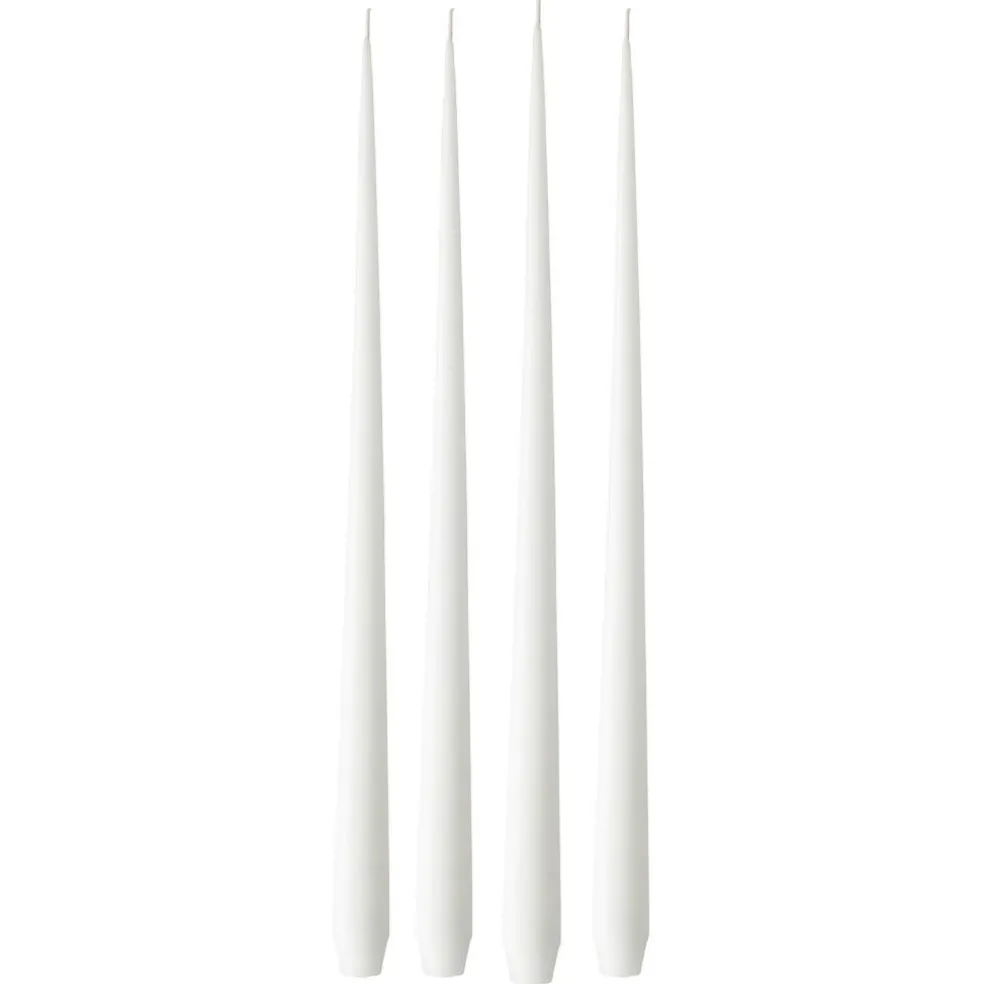 Taper Candles Matte 42 cm 4-pack, Nougat Note