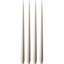 Taper Candles Matte 42 cm 4-pack, Nougat Note