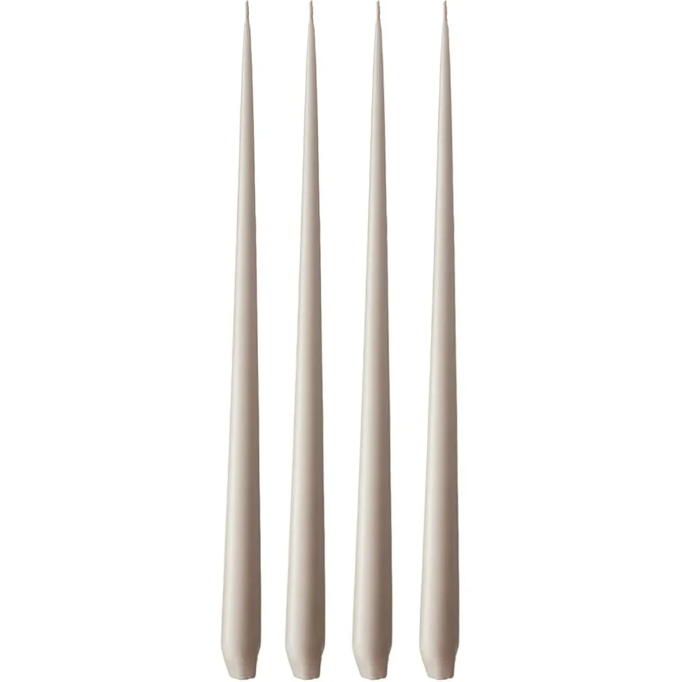 Taper Candles Matte 42 cm 4-pack, Nougat Note