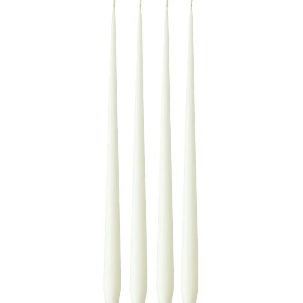 Taper Candles Matte 42 cm 4-pack, Nougat Note