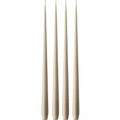 Taper Candles Matte 42 cm 4-pack, Nougat Note