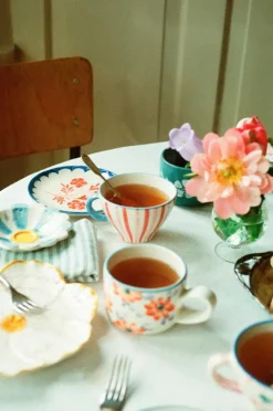 Teacup Ceramic 15 cl, Flowers