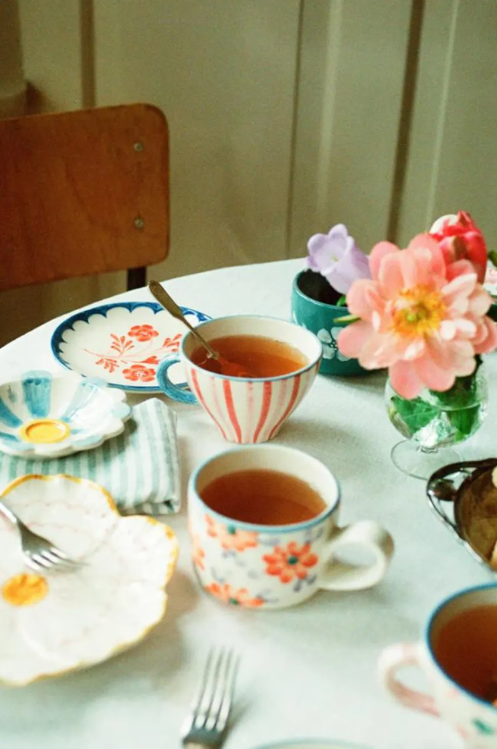 Teacup Ceramic 15 cl, Flowers