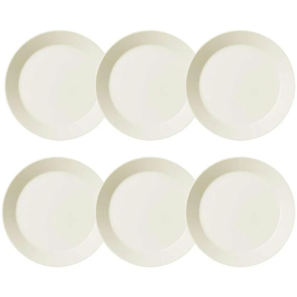 Teema Plate 21 cm White, 6 Pcs