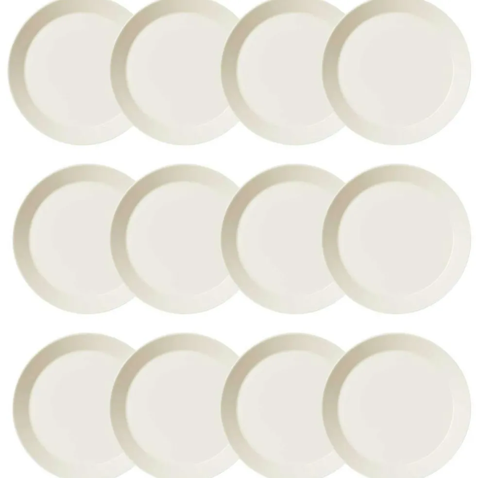 Teema Plate 26 cm White, 12 Pcs
