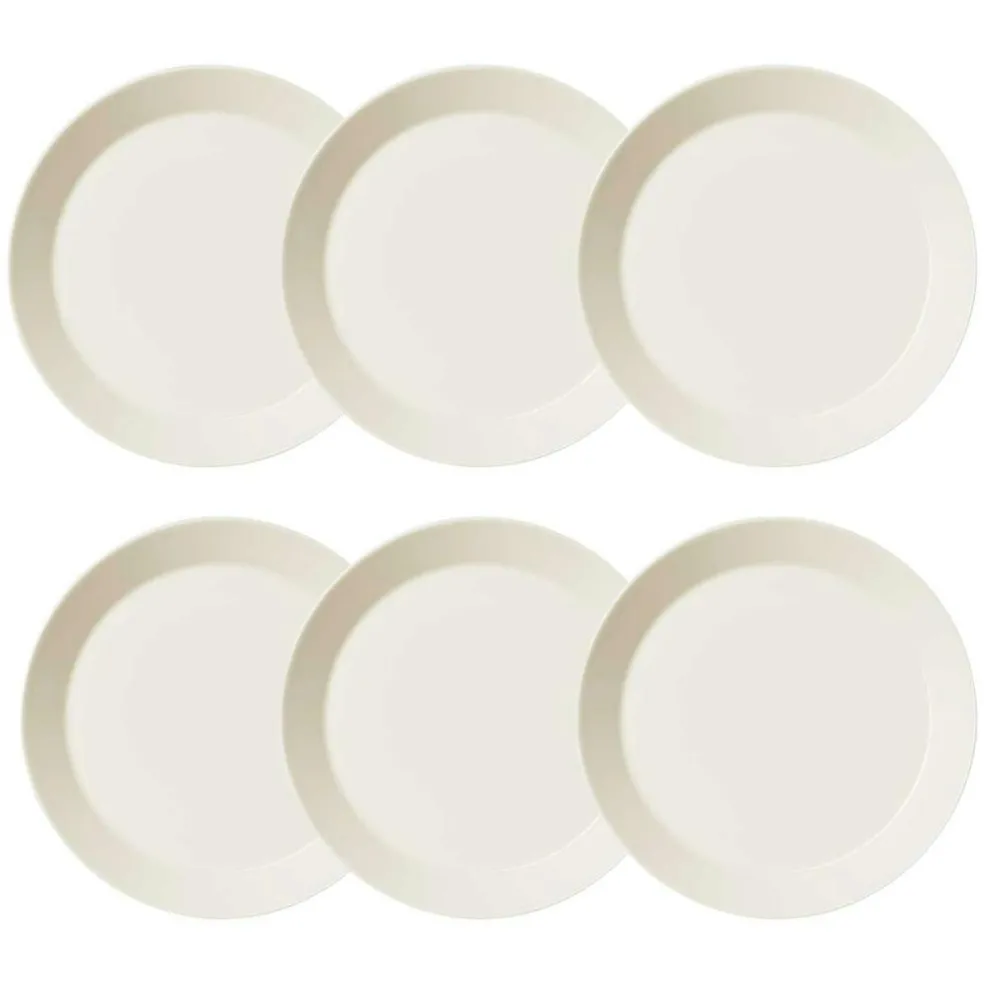Teema Plate 26 cm White, 6 Pcs