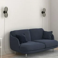 Tentacle Duo Wall Lamp, Black / Smoke