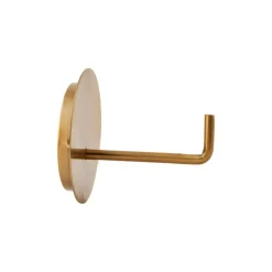 Text Toilet Paper Holder, Brass