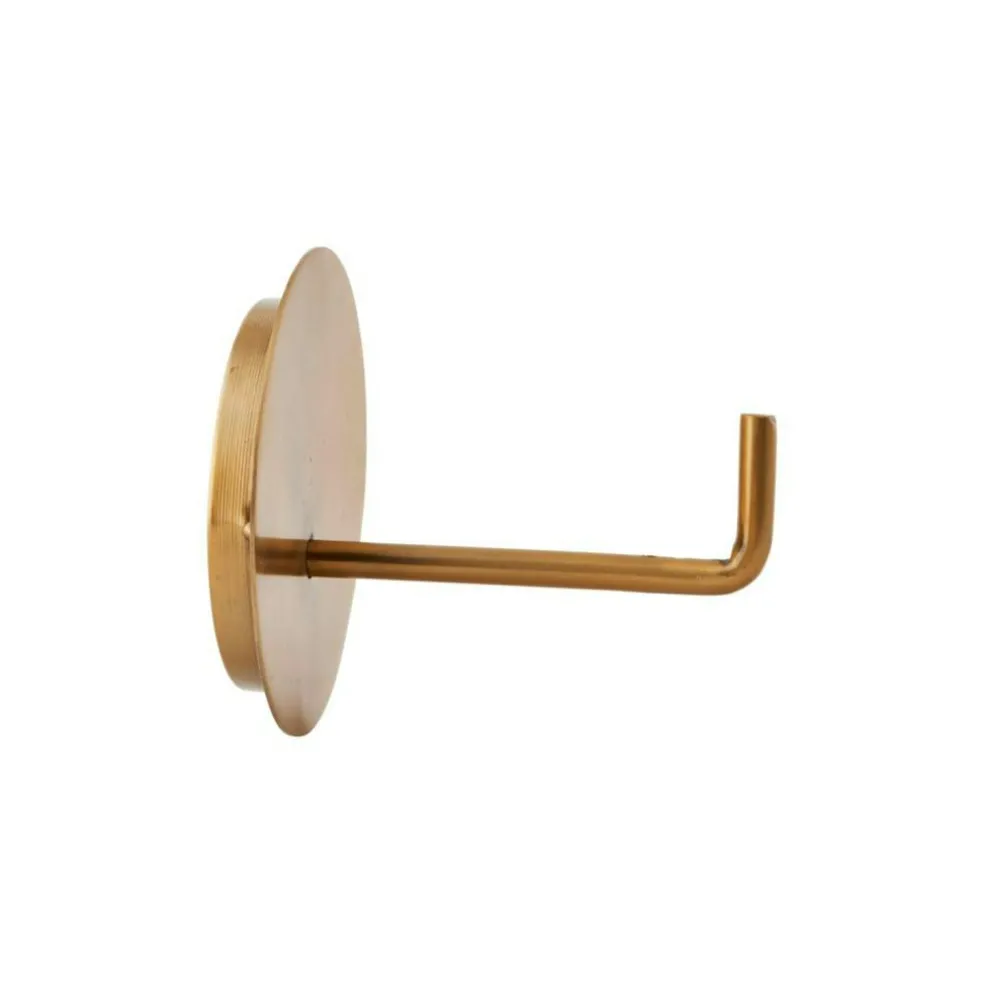 Text Toilet Paper Holder, Brass