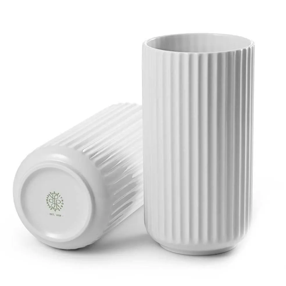 The Lyngby Vase 25 cm, White