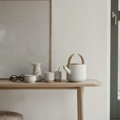 Theo Tea Mug With Coaster, Black