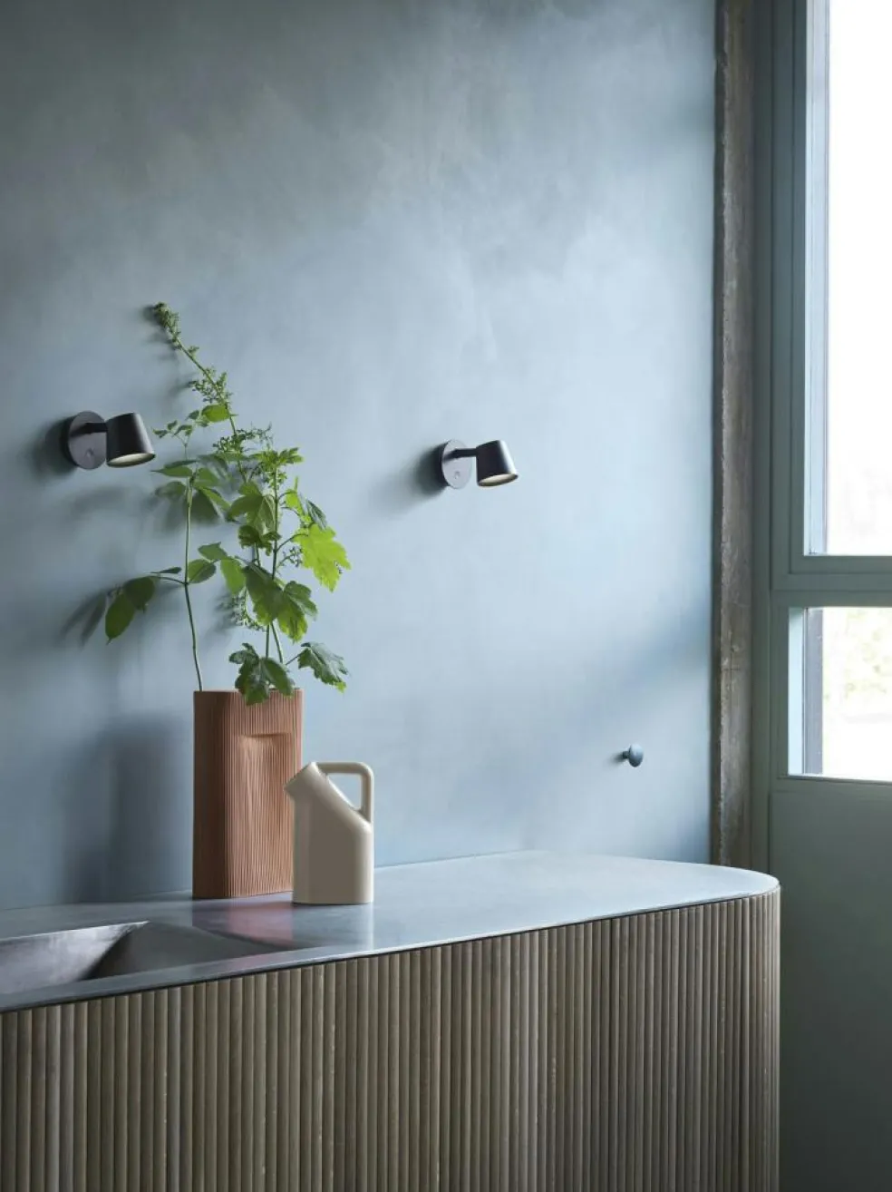 Tip Wall Lamp, Copper Brown