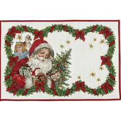 Toy's Fantasy Tapestry Placemat, Santa colored