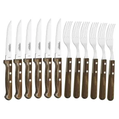 Tramontina Steak Cutlery Set 12-pack Light Brown