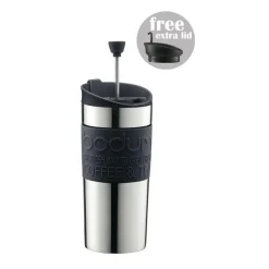 Travel Set Coffee Press 35 cl, Black/Stainless Steel