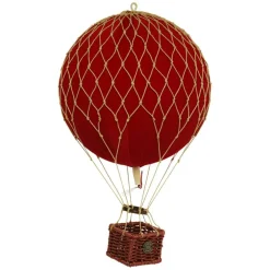 Travels Light Air Balloon Velvet Ø18 cm, Blue