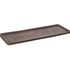 Tray Rectangular Dark Brown, 45x15 cm