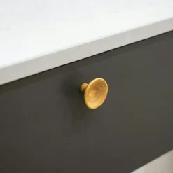 Trumpet Knob 38, Untreated oak