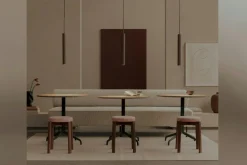 Tubulaire Pendant Bronzed, 48 cm