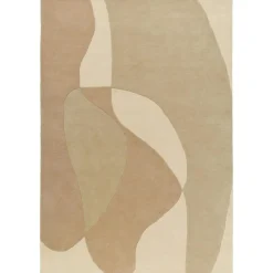 Tulip Wool Rug 180x270 cm, Beige