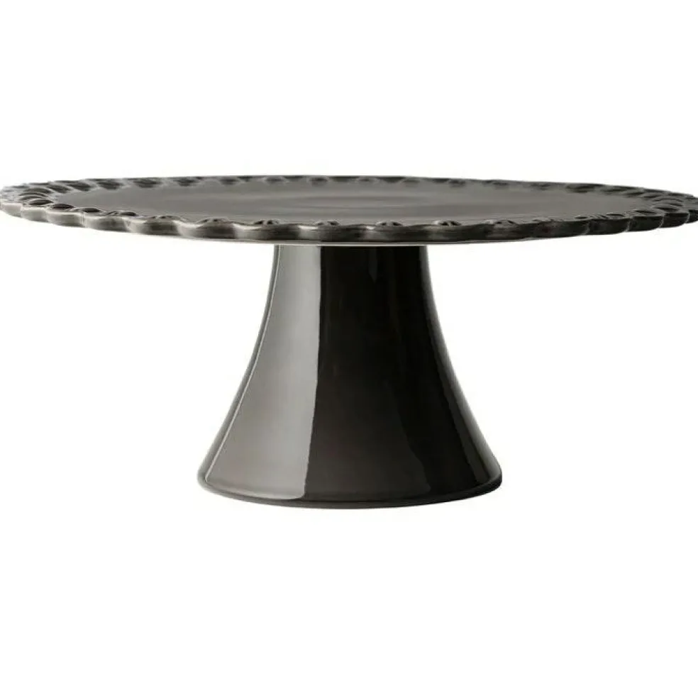 Tulipa Cake Plate 30 cm, White