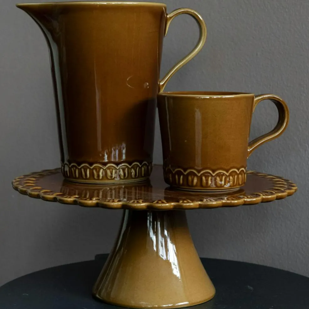 Tulipa Cake Plate 30 cm, White