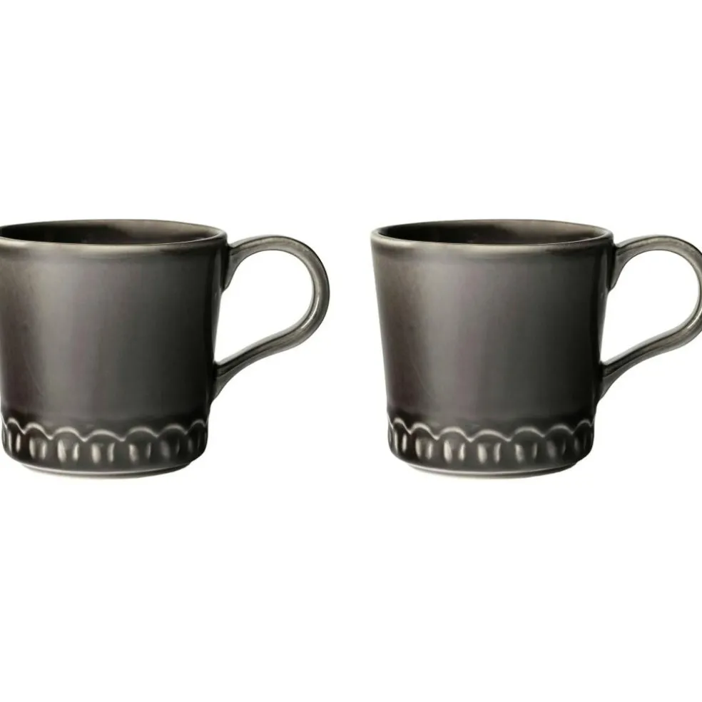Tulipa Mug 40 cl 2-pack, Almost Black