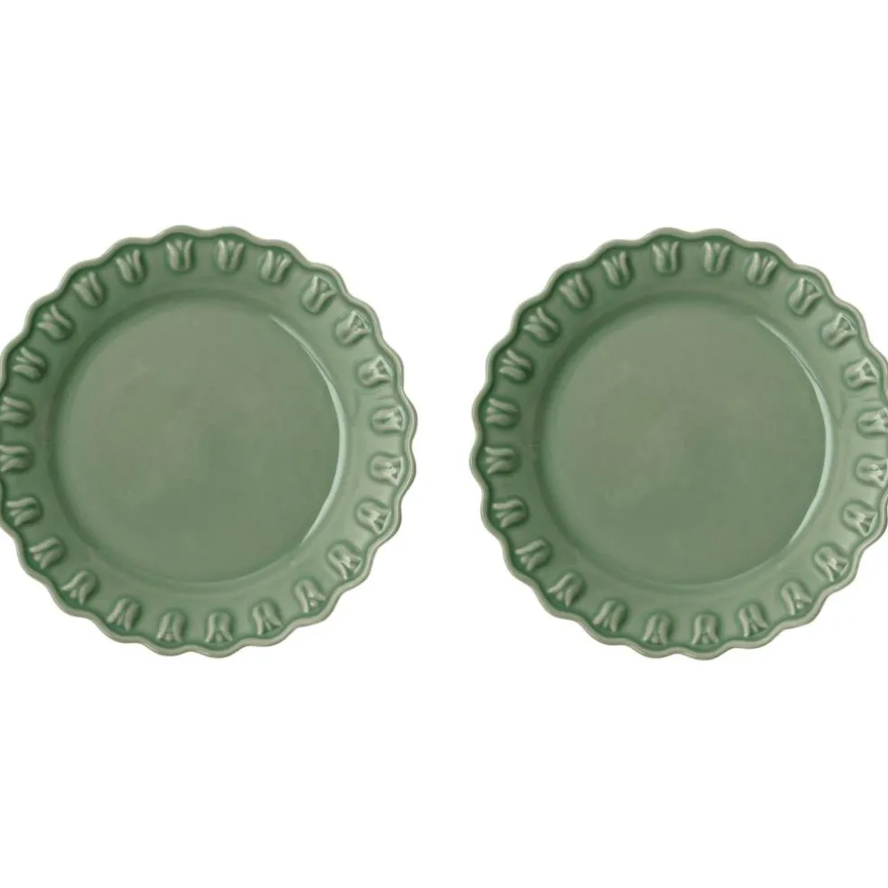 Tulipa Side Plate 20 cm 2-pack, Almost Black