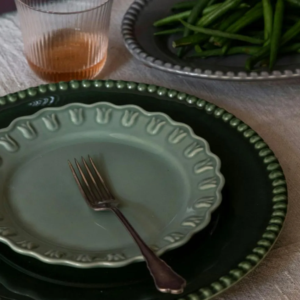 Tulipa Side Plate 20 cm 2-pack, Almost Black