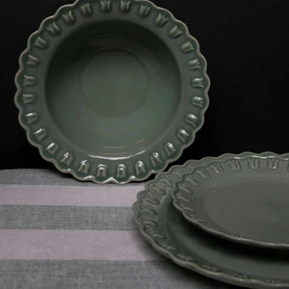 Tulipa Side Plate 20 cm 2-pack, Almost Black