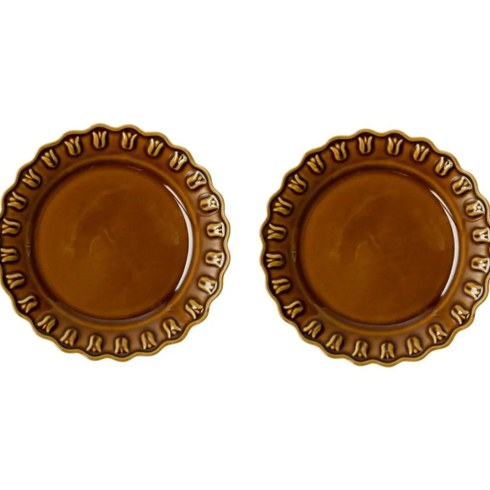 Tulipa Side Plate 20 cm 2-pack, Almost Black