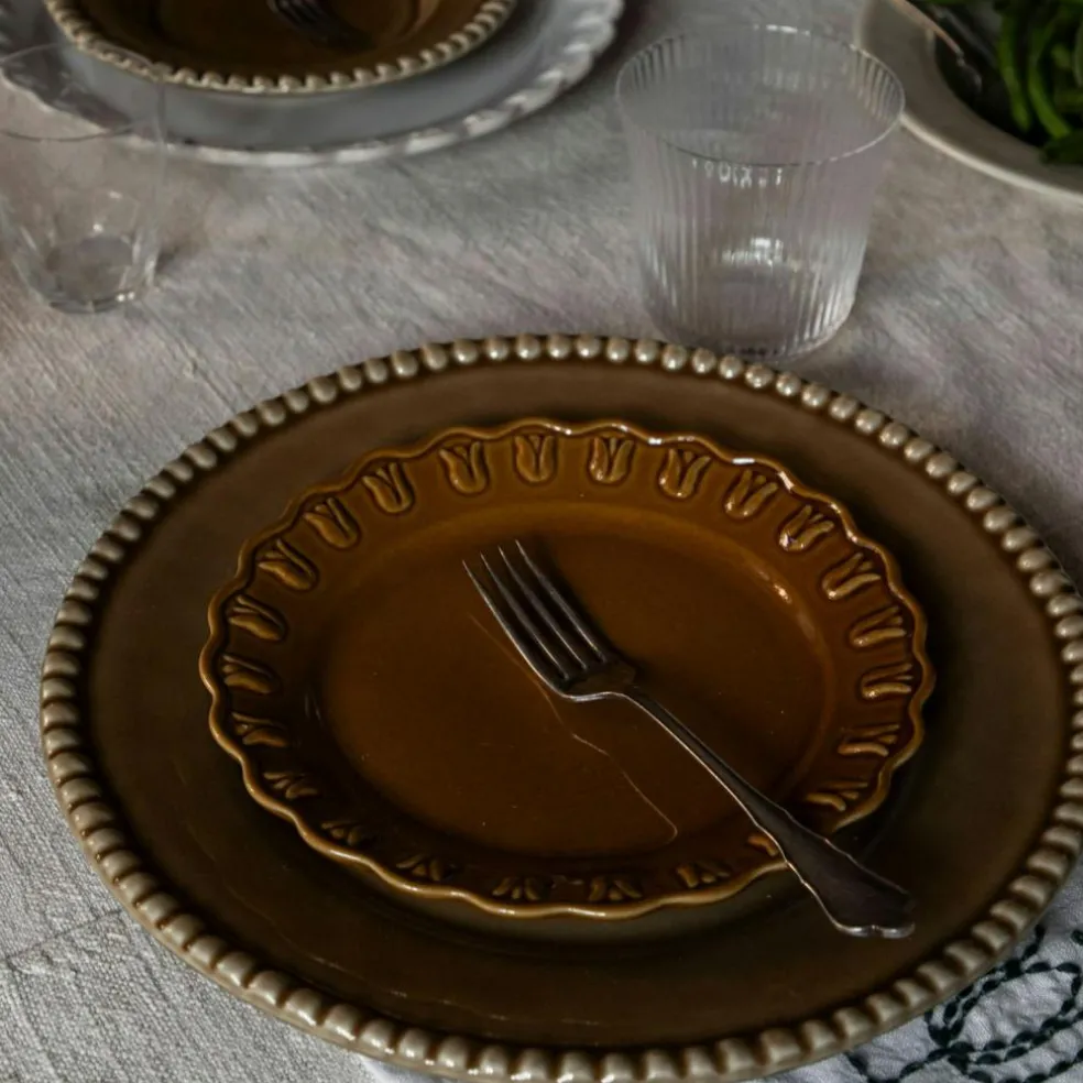 Tulipa Side Plate 20 cm 2-pack, Almost Black