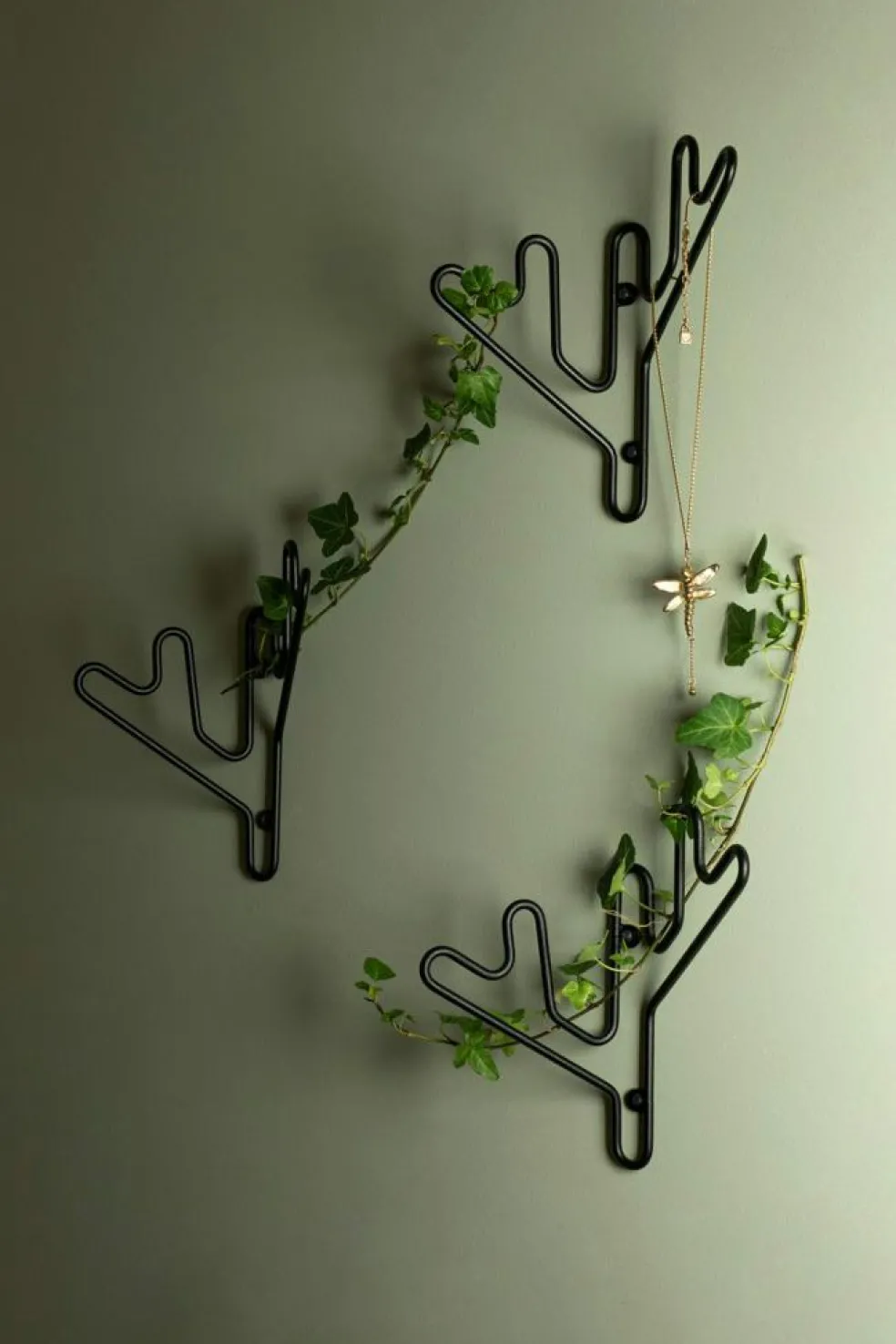 Twig Wall Hanger, White