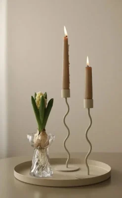 Twist Bulb Vase 12.8 cm, Clear