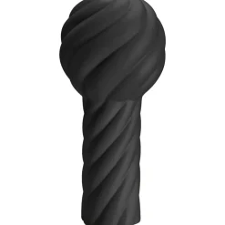 Twist Pillar Vase 34 cm, Black