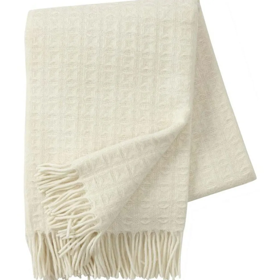 Twist Wool Plaid 130x200 cm, White