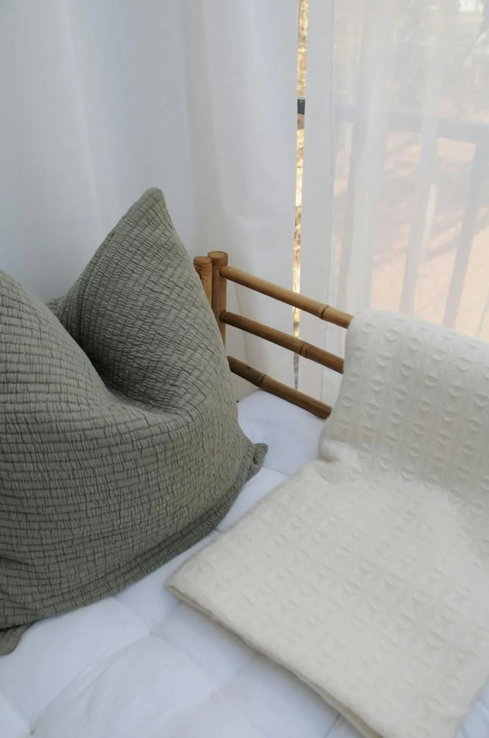 Twist Wool Plaid 130x200 cm, White