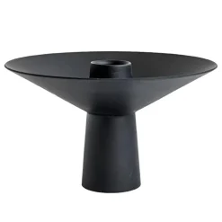 Uma Candlestick 14x9,5 cm, Black