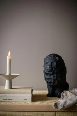 Uma Candlestick 14x9,5 cm, Black