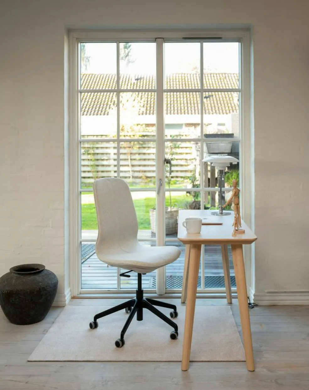 Uni Color Rug Ivory, 90x130 cm