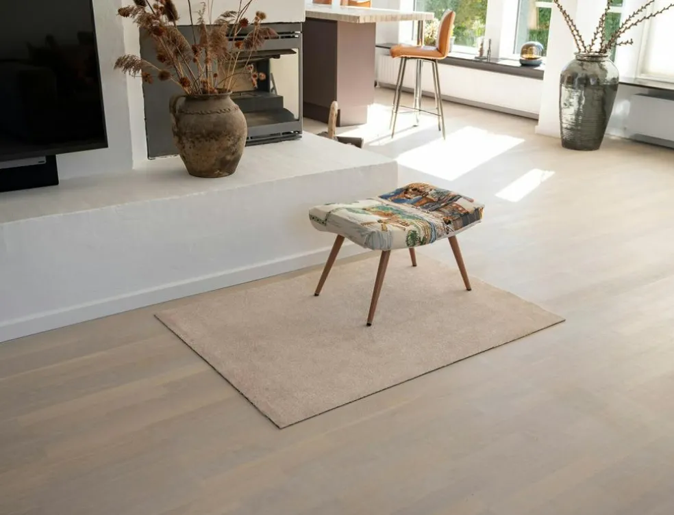 Uni Color Rug Ivory, 90x130 cm