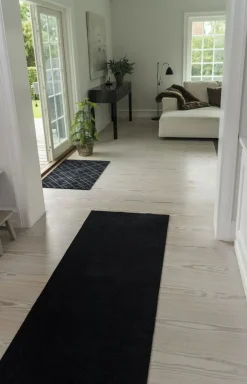 Unicolor Door Mat Black, 130x90 cm