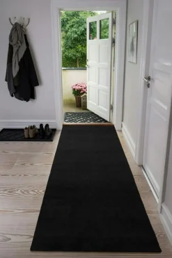Unicolor Door Mat Black, 130x90 cm
