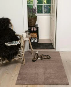 Unicolor Door Mat, Sand / Beige, 40x60 cm