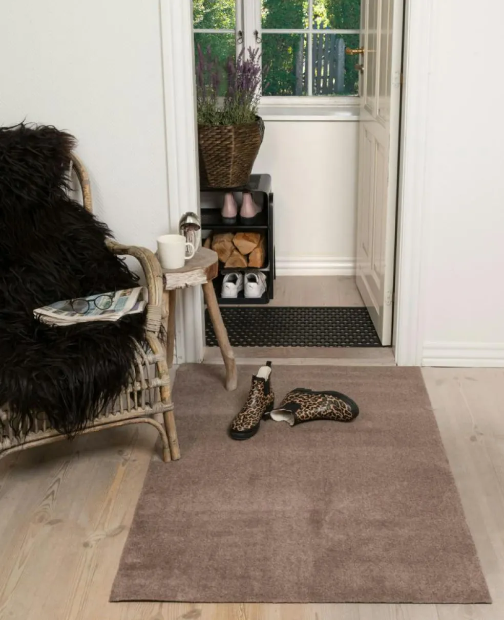 Unicolor Door Mat, Sand / Beige, 40x60 cm