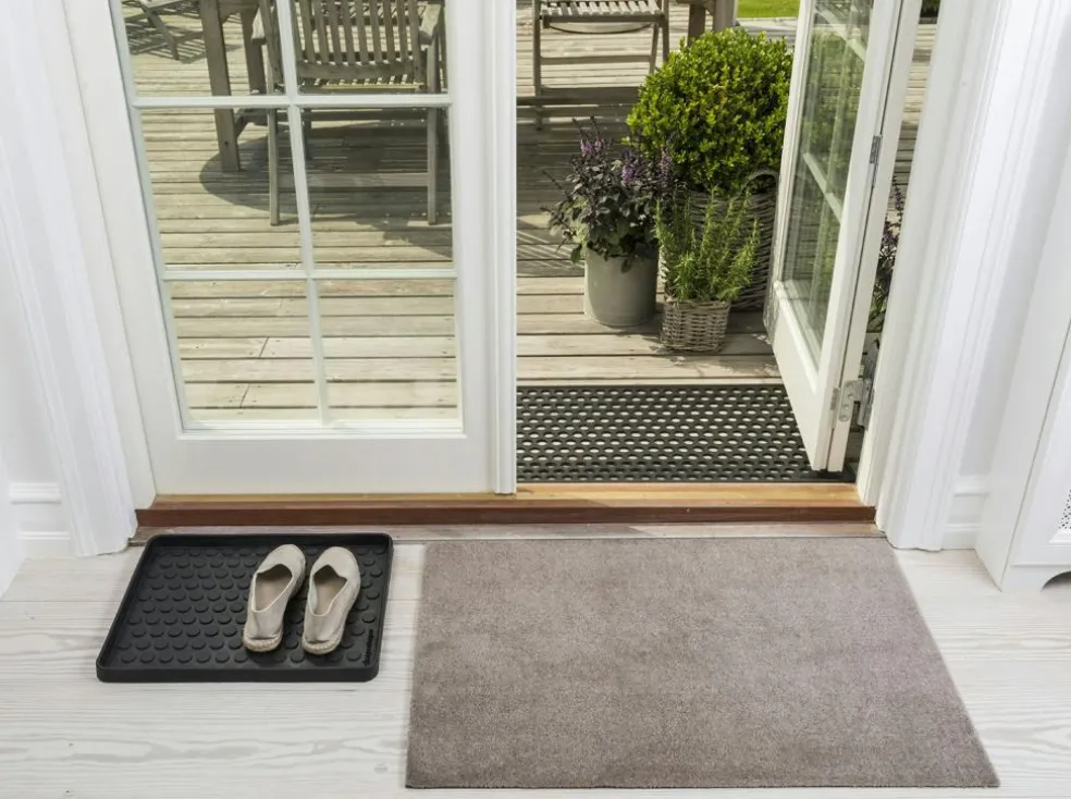 Unicolor Door Mat, Sand / Beige, 40x60 cm