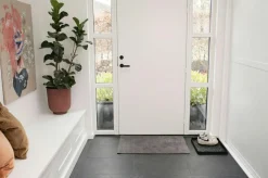 Unicolor Door Mat Steel Grey, 60x90 cm