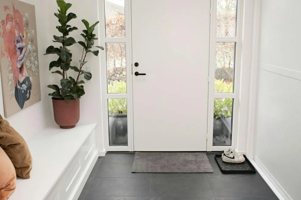 Unicolor Door Mat Steel Grey, 60x90 cm
